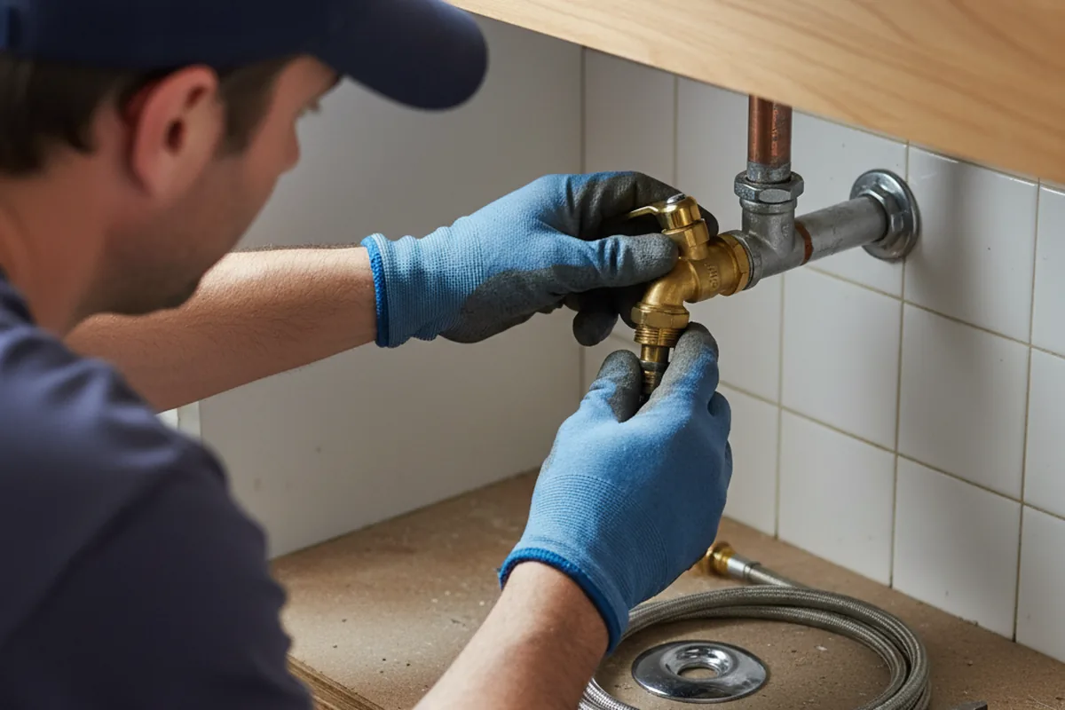 Shutoff valve and fitting work during Faucet and Fixture Repair in Elmendorf